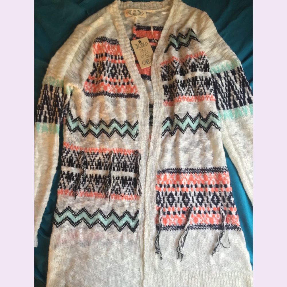NWT Pink Rose Cardigan